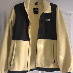 Yellow & grey North Face Denali Fleece jacket